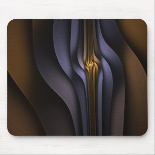 Souls Essence Blue och Guld Abstrakt Musmatta
