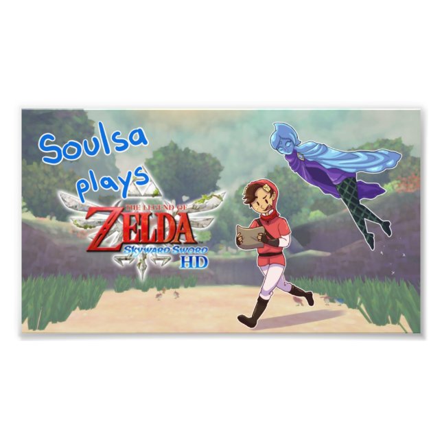 Soulsa spelar Skyward Sword HD Photo Print Fototryck (Framsidan)
