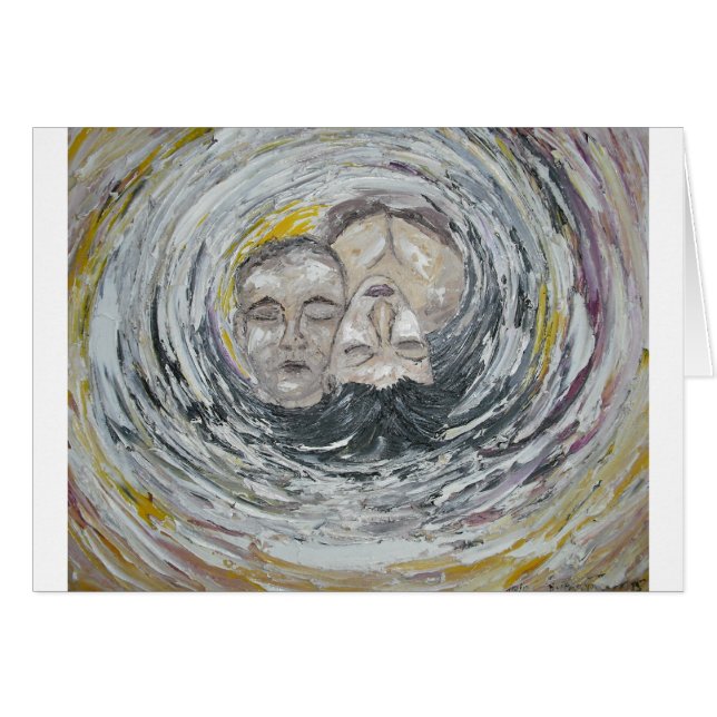 Soulsammanstötning (soulkompisen) hälsningskort (Framsidan Horizontal)