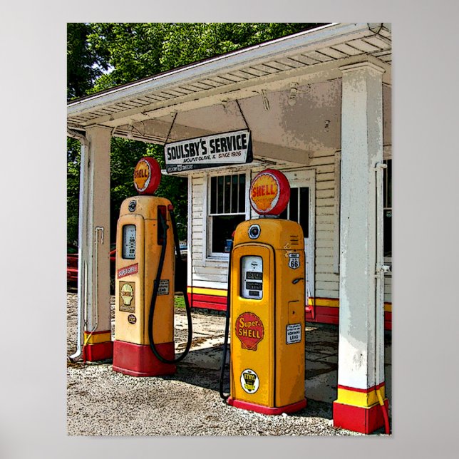 Soulsby's Gas Station Poster (Framsidan)