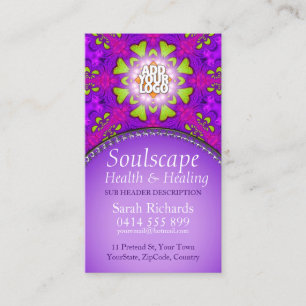 Soulscape som är vård- & läker New Visitkort