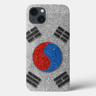 Söulska koreanska Flagga Glitter Trendig Snyggt