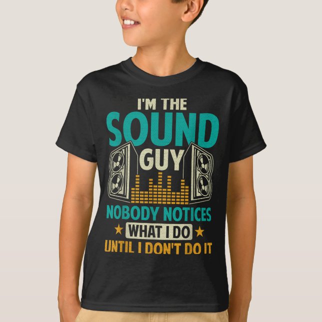 Sound Engineer Tech Husband Dad Funny Dj Disc Jock T Shirt (Framsida)
