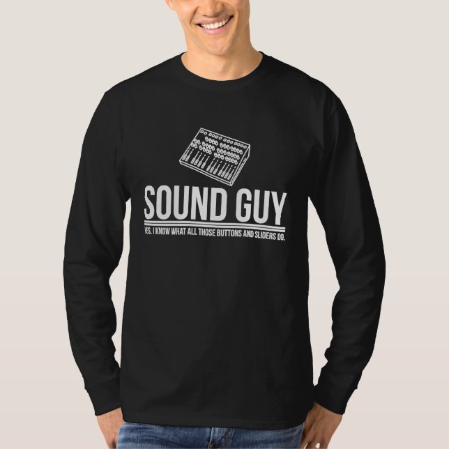 Sound Guy Audio Engineer Sound Engineer Audio Engi T Shirt (Framsida)