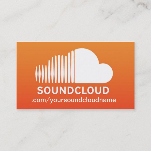 SoundCloud musikvisitkort Visitkort (Framsida)