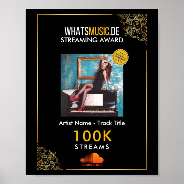 SoundCloud Streaming Award - Music Streaming Award Poster (Framsidan)