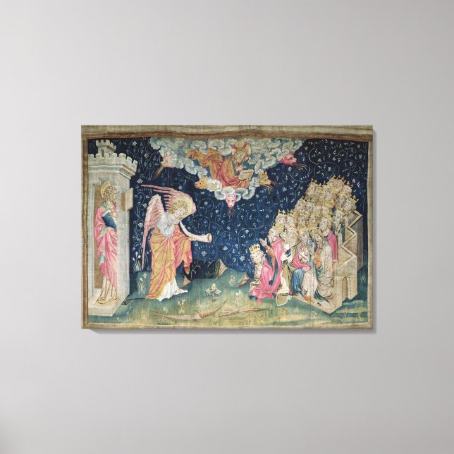 Soundersökningen av den sjunde trumpeten och canvastryck (Framsida)