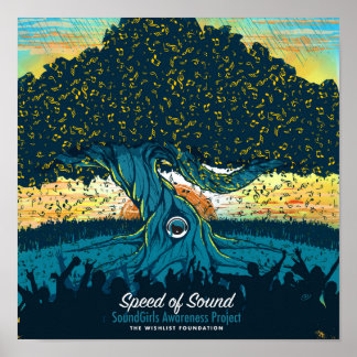 SoundGirls-utskrift, Poster Pappert (projektionsyt