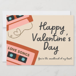 Soundtrack of my Heart Valentine Day Card Inbjudningar
