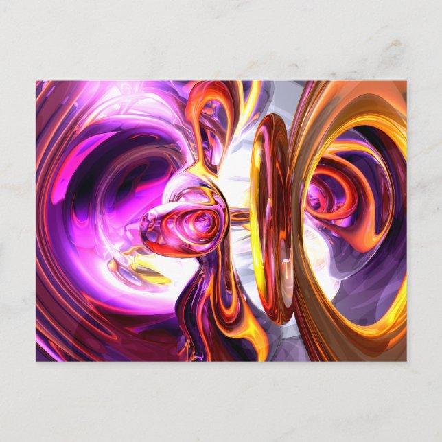 Soundwave Abstrakt Postcard Vykort (Framsida)