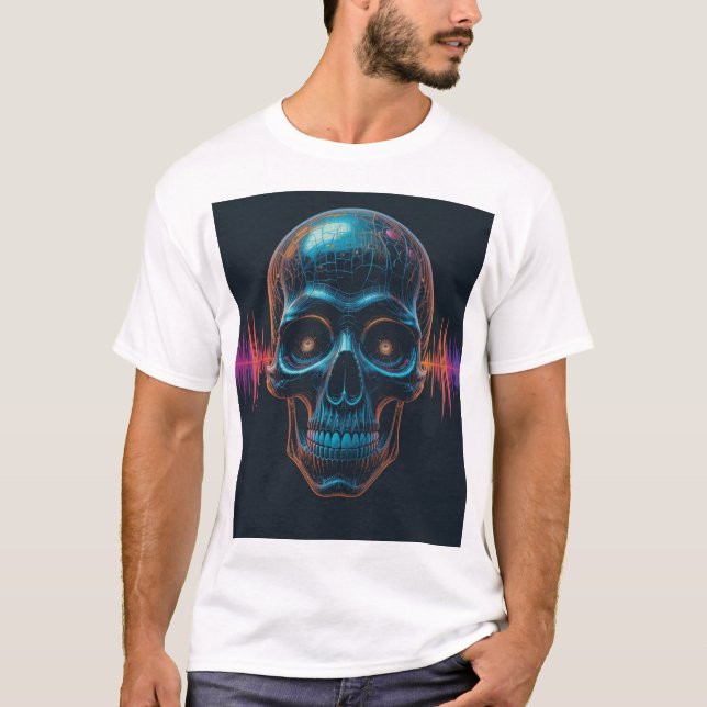 Soundwave Skull T Shirt (Framsida)