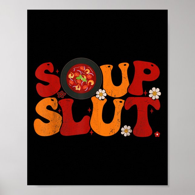 Soup Groovy Thanksgiving Christmas Sarcastic Sayin Poster (Framsidan)