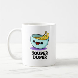Souper Duper Funny Soppa Pun Kaffemugg