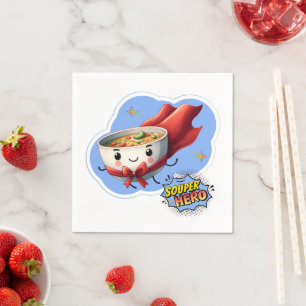 Souper Hero, Toppen Hero Soppa Pun Pappersservett