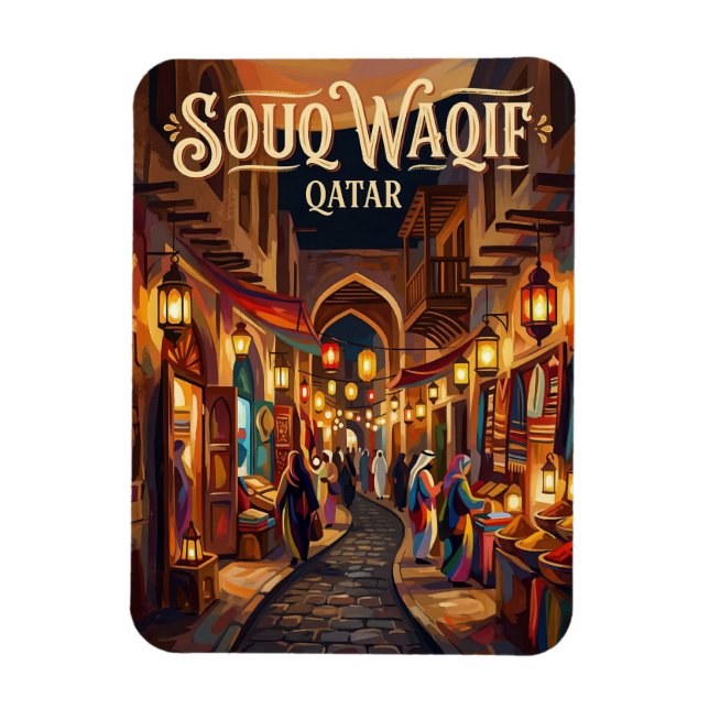 Souq Waqif Qatar Magnet (Vertikal)