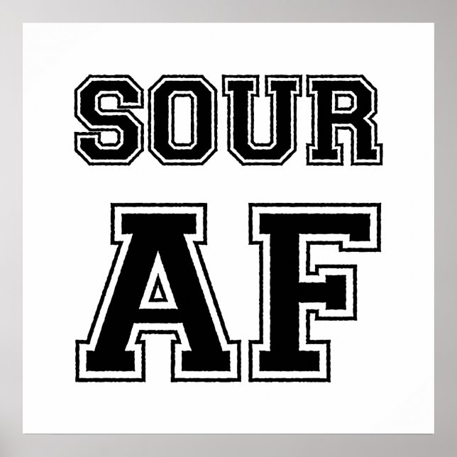 SOUR AF-POSTER POSTER (Framsidan)