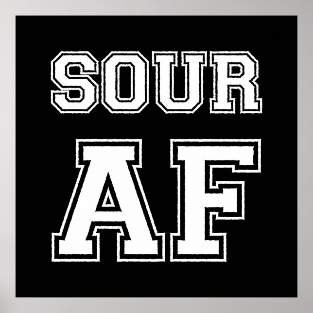 SOUR AF-POSTER POSTER (Framsidan)