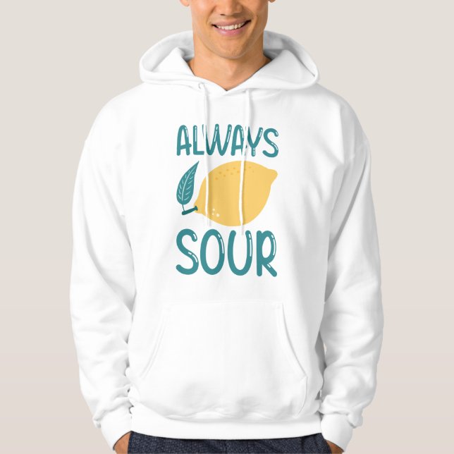 Sour alltid hoodie (Framsida)