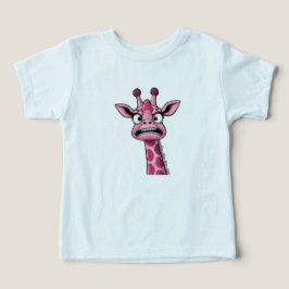 Sour Ansikte Rosa Giraffe T Shirt