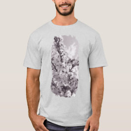 Sour Cherry Träd Black and White T Shirt