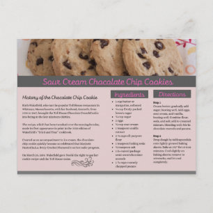 Sour Cream Chocolate Chip Cookies Vykort