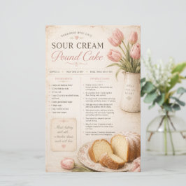 Sour Cream Pound Cake Recept, Rosa Tulpaner Rustik