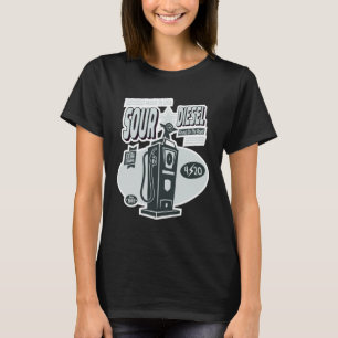 Sour Diesel Graphic Strain Artwork T Shirt