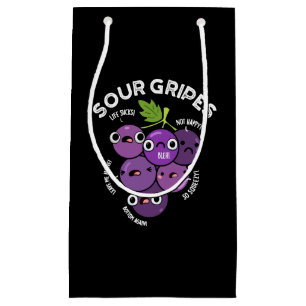 Sour Gripes Funny Fruit Grape Pun Mörk BG