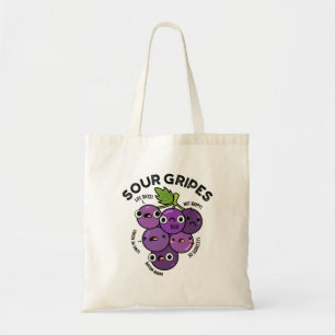 Sour Gripes Funny Fruit Grape Pun Tygkasse