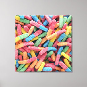 Sour Gummy Mask Canvastryck