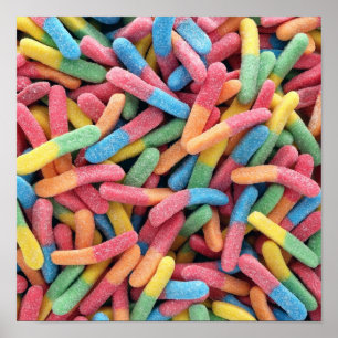 Sour Gummy Mask Poster