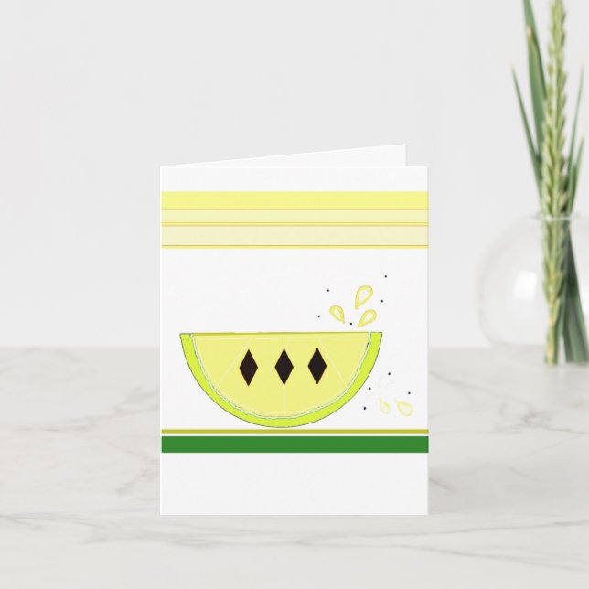 Sour Lemon Notecard Kort (Framsida)