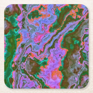 Sour Marble Underlägg Papper Kvadrat