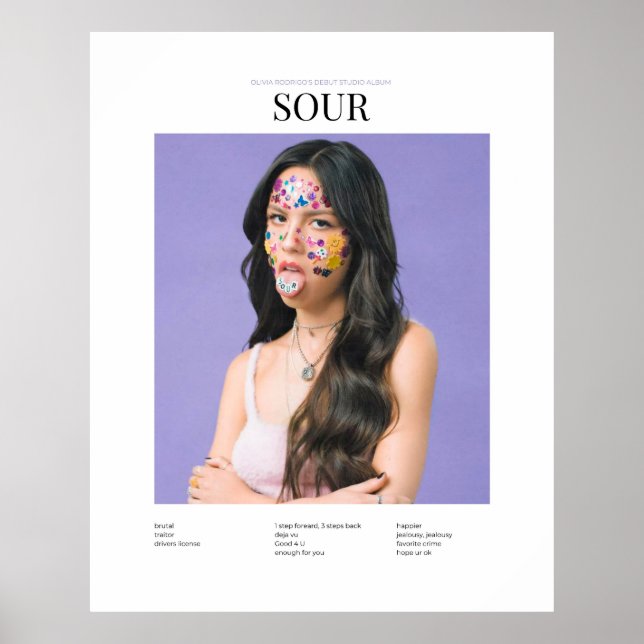 Sour OliviaRodrigo Poster (Framsidan)