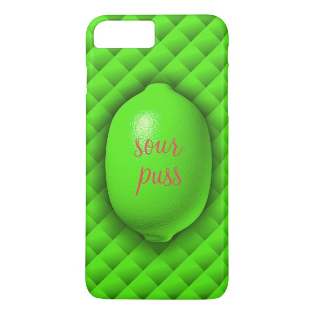 Sour Puss Lime iPhone 7 Case-Mate iPhone Skal (Baksida)