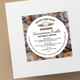 Sourdough Bakery Cottage Law Food Licence Label Runt Klistermärke