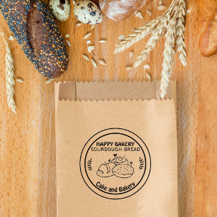 Sourdough Bread Bakery Business Promotive Modern Stämpel