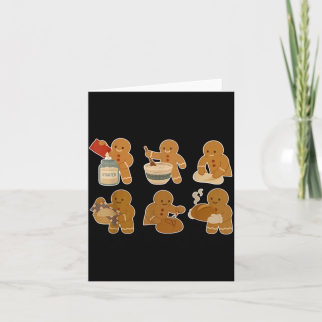 Sourdough Bread Christmas Gingerbread Homemaker Ba Kort (Framsida)