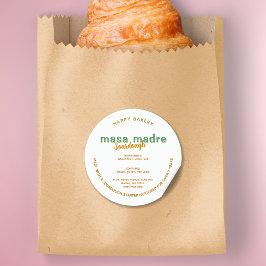 Sourdough Bread Cottage Law Baking Ingredients Runt Klistermärke