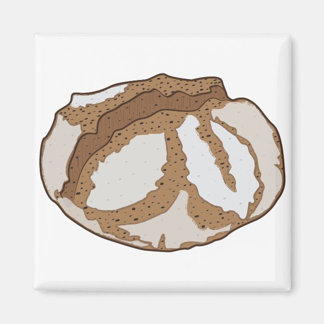 Sourdough Bread Loaf Magnet (Framsidan)