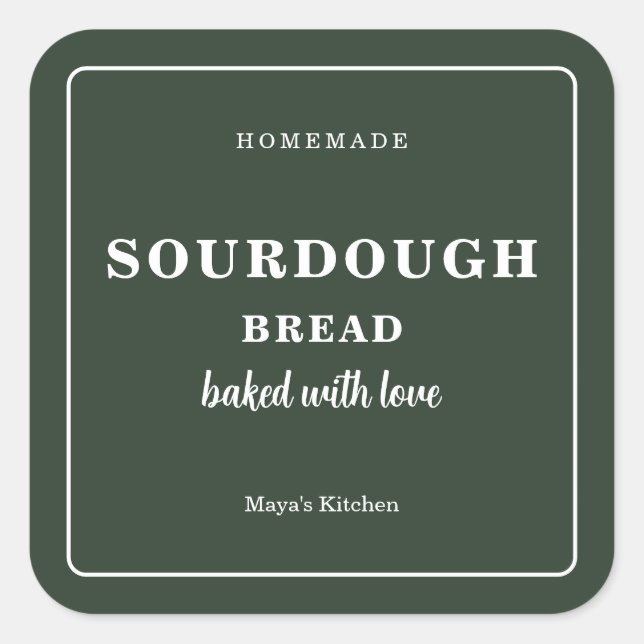 Sourdough Bröd Klistermärken (Framsida)