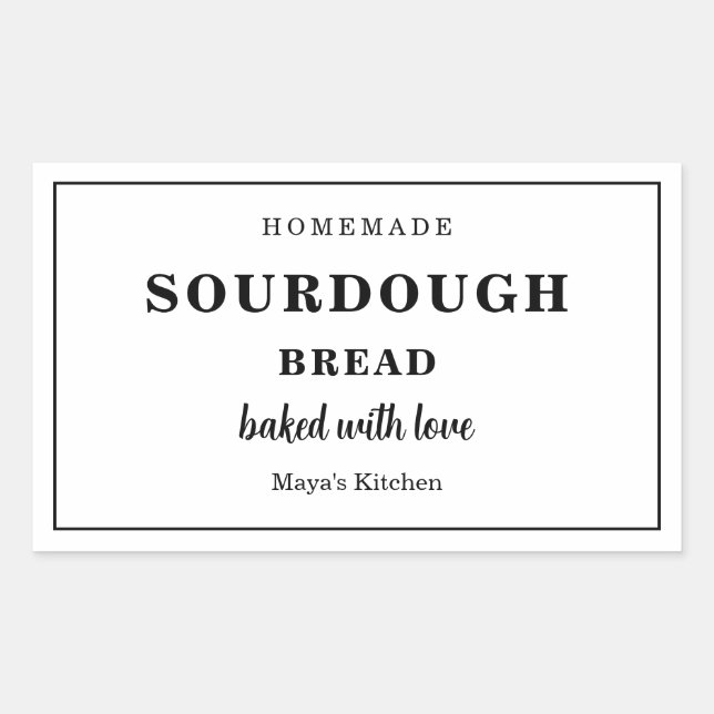Sourdough Bröd Klistermärken (Framsida)