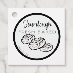 SOURDOUGH Cinnamon roll märkres, cinnamon buns Gåvor Etiketter