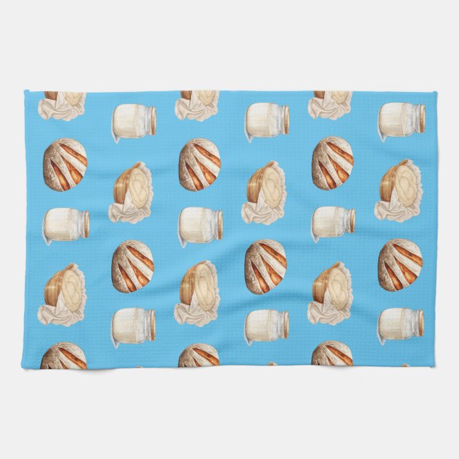 Sourdough Patterned Kitchen Towel Kökshandduk (Horisontell)