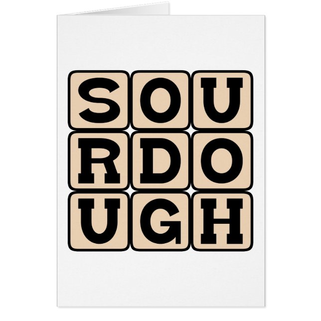 Sourdough San Francisco Bread Hälsningskort (Framsidan)