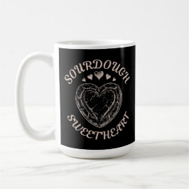 Sourdough Sweetheart Funny Valentine Heart Bread Kaffemugg