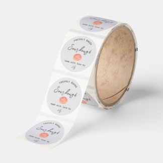 Sourdough-verksamhetsetikett Runt Klistermärke
