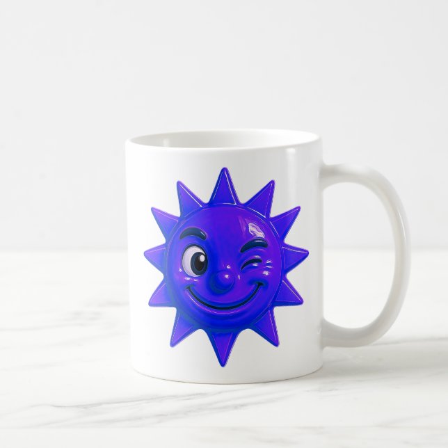 Sourire du soleil bleu kaffemugg (Höger)