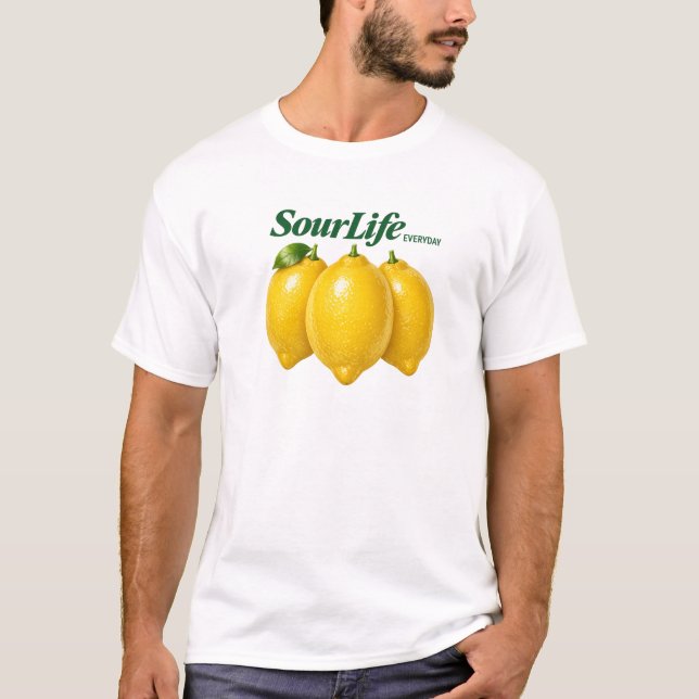 SourLife Everyday Citron Vintage Frukt T-Shirt (Framsida)
