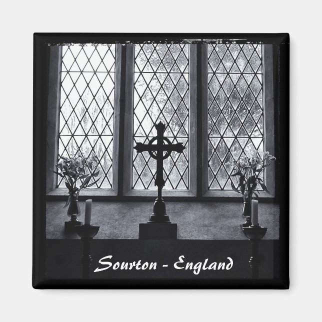 Sourton Village Church, England (Fridge Magnet) Magnet (Framsidan)